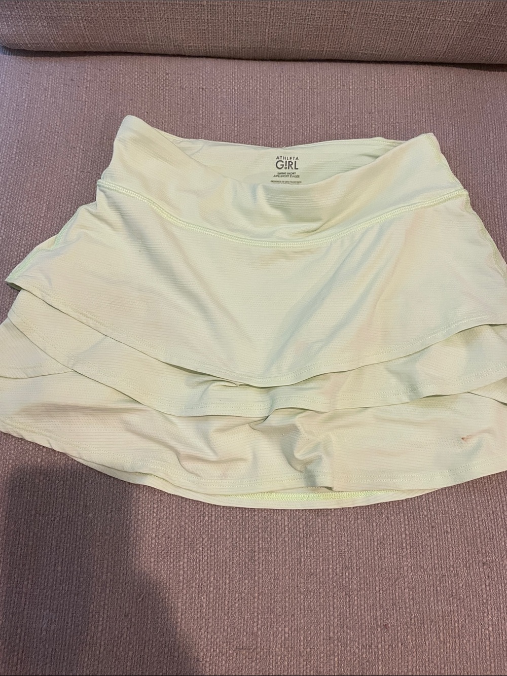 Athleta Girl lime green Active Skort